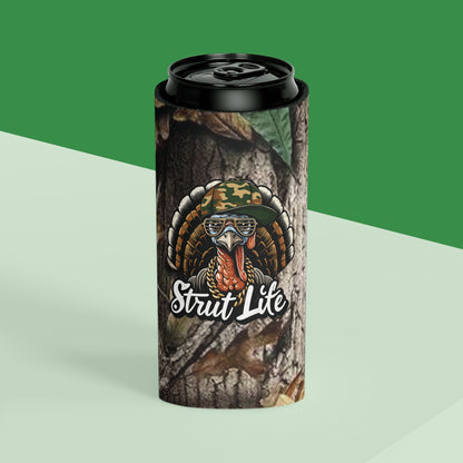 Strut Life "Cool" Turkey Hunting Camouflage Regular or Slim Can Koozie