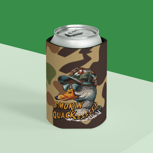 Smokin’ Quack Duck Camo Regular or Slim Can Koozie