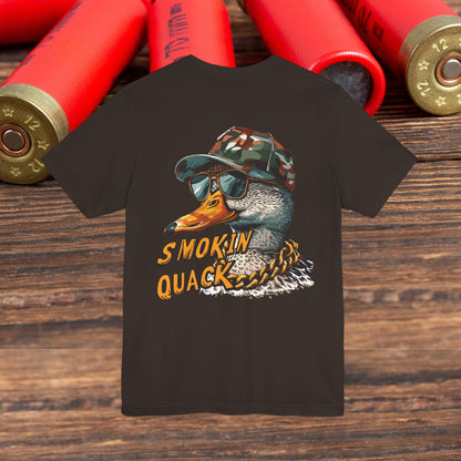 Duck Hunting “Smoking Quack” Men's Bella Canvas Short Sleeve Tee