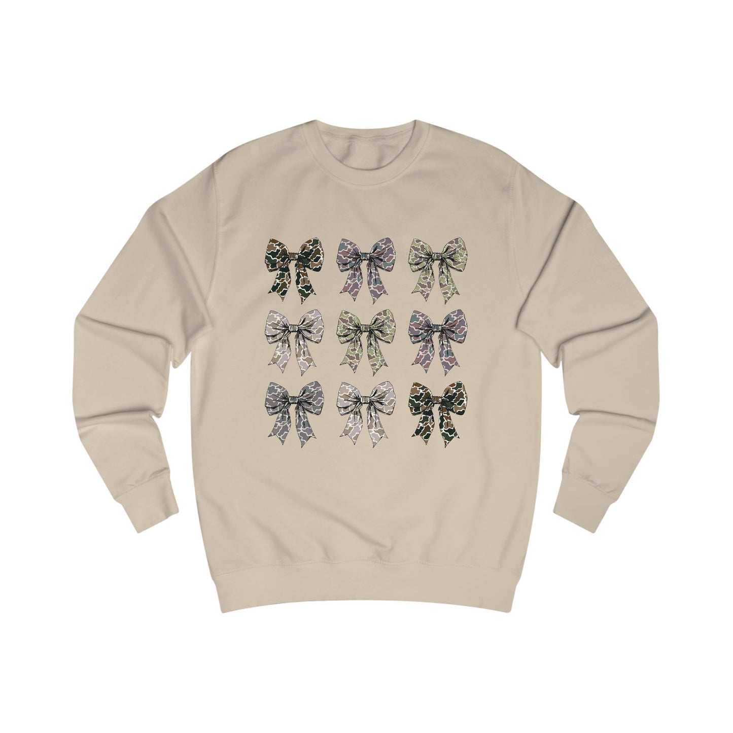 Old Camo Bow Coquette Crewneck Sweatshirt