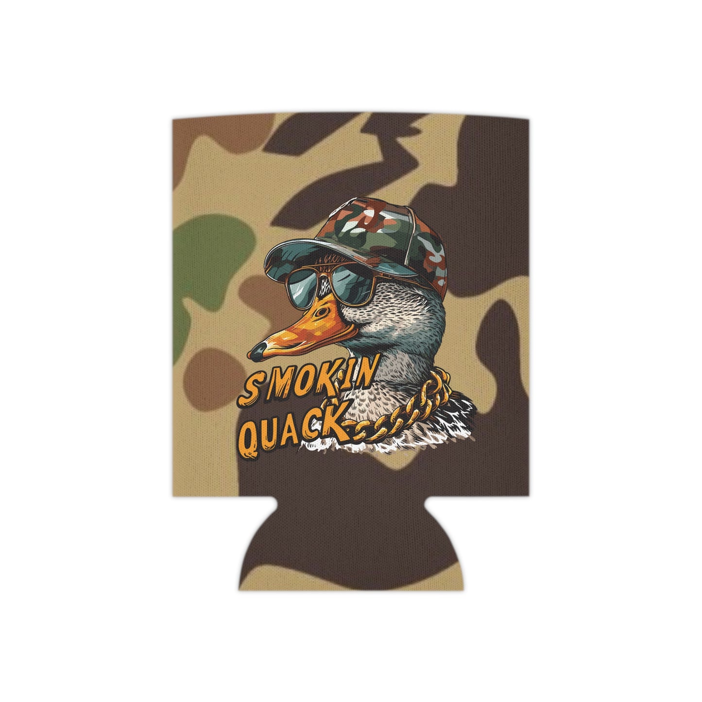 Smokin’ Quack Duck Camo Regular or Slim Can Koozie