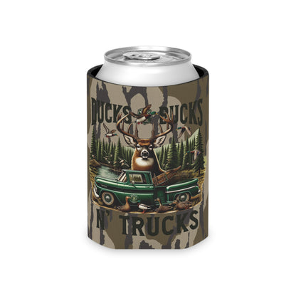 Ducks, Bucks & Trucks Bottomland Camo Can Koozie