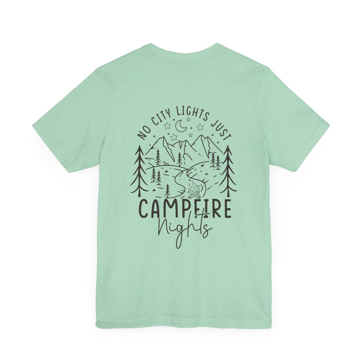 No City Lights, Just Campfire Nights Unisex Graphic Tee