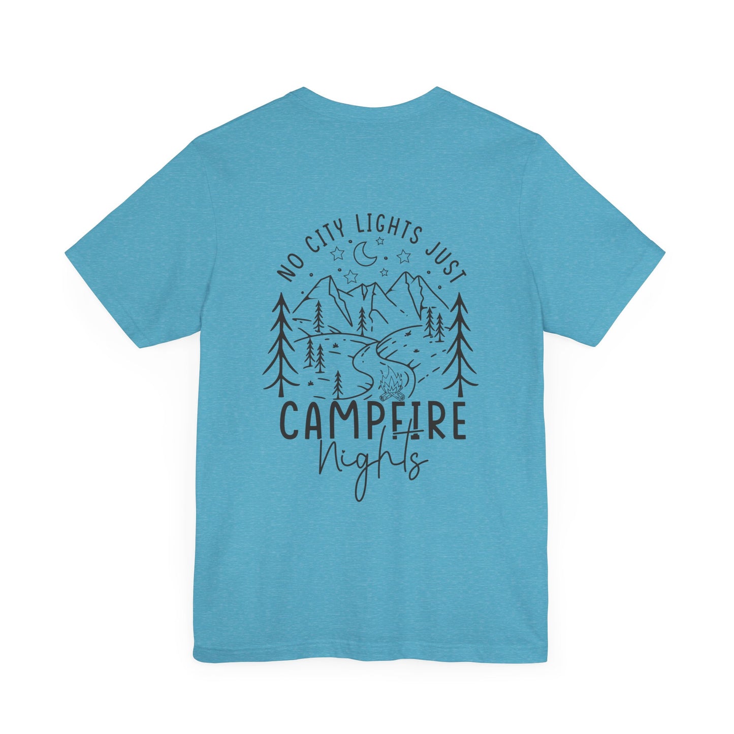 No City Lights, Just Campfire Nights Unisex Graphic Tee