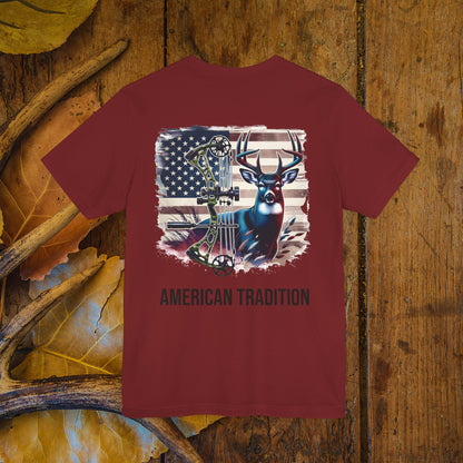 American Tradition Bow & Deer Hunting Men's Bella-Canvas Short Sleeve Tee