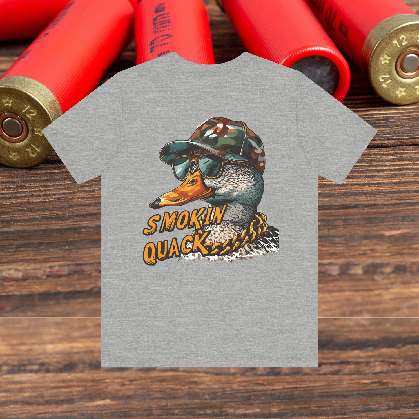 Duck Hunting “Smoking Quack” Men's Bella Canvas Short Sleeve Tee