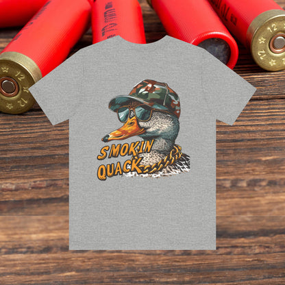 Duck Hunting “Smoking Quack” Men's Bella Canvas Short Sleeve Tee