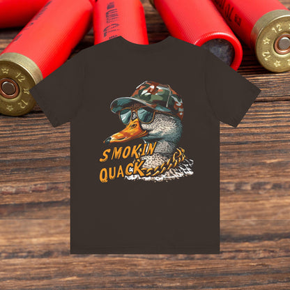 Duck Hunting “Smoking Quack” Men's Bella Canvas Short Sleeve Tee