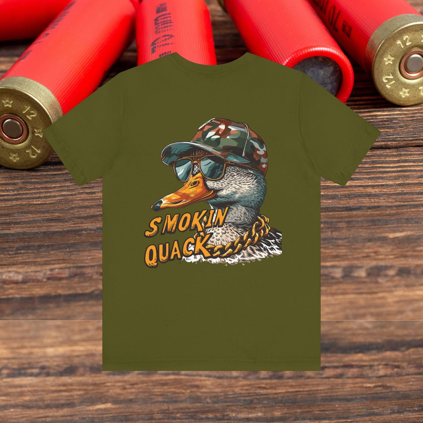 Duck Hunting “Smoking Quack” Men's Bella Canvas Short Sleeve Tee