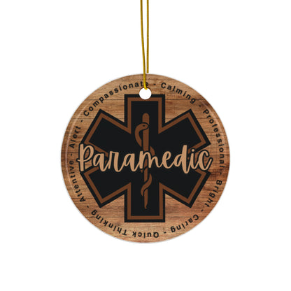 Paramedic Star Of Life Ceramic Ornament