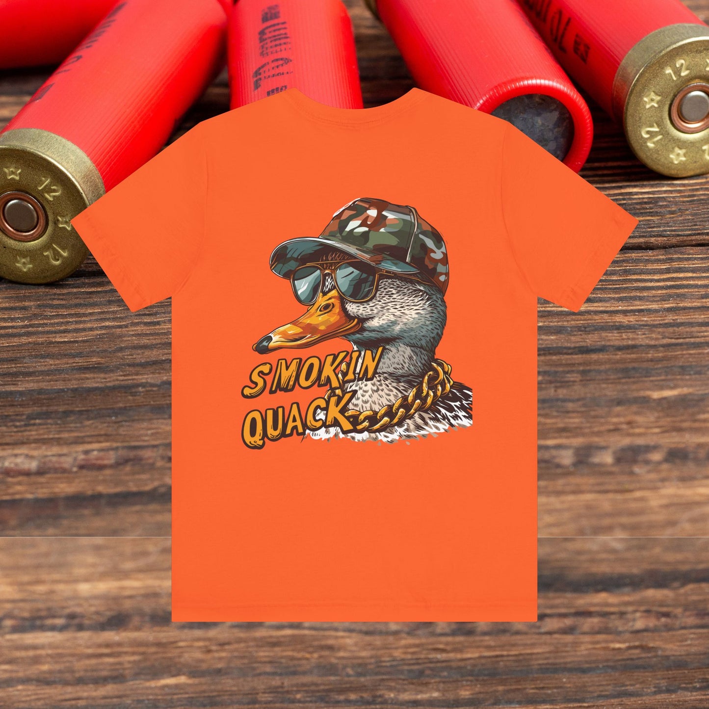 Duck Hunting “Smoking Quack” Men's Bella Canvas Short Sleeve Tee