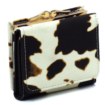 Kiss Lock Tri-fold Various Style Wallets