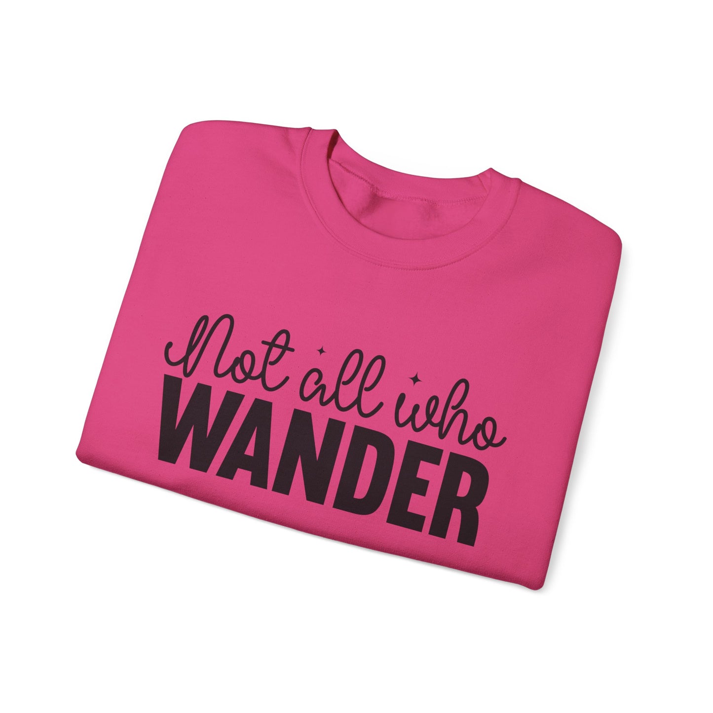 Wander Crewneck Sweatshirt with Sleeve Writing