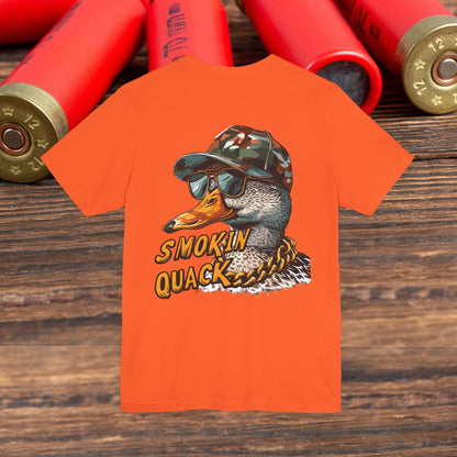 Duck Hunting “Smoking Quack” Men's Bella Canvas Short Sleeve Tee