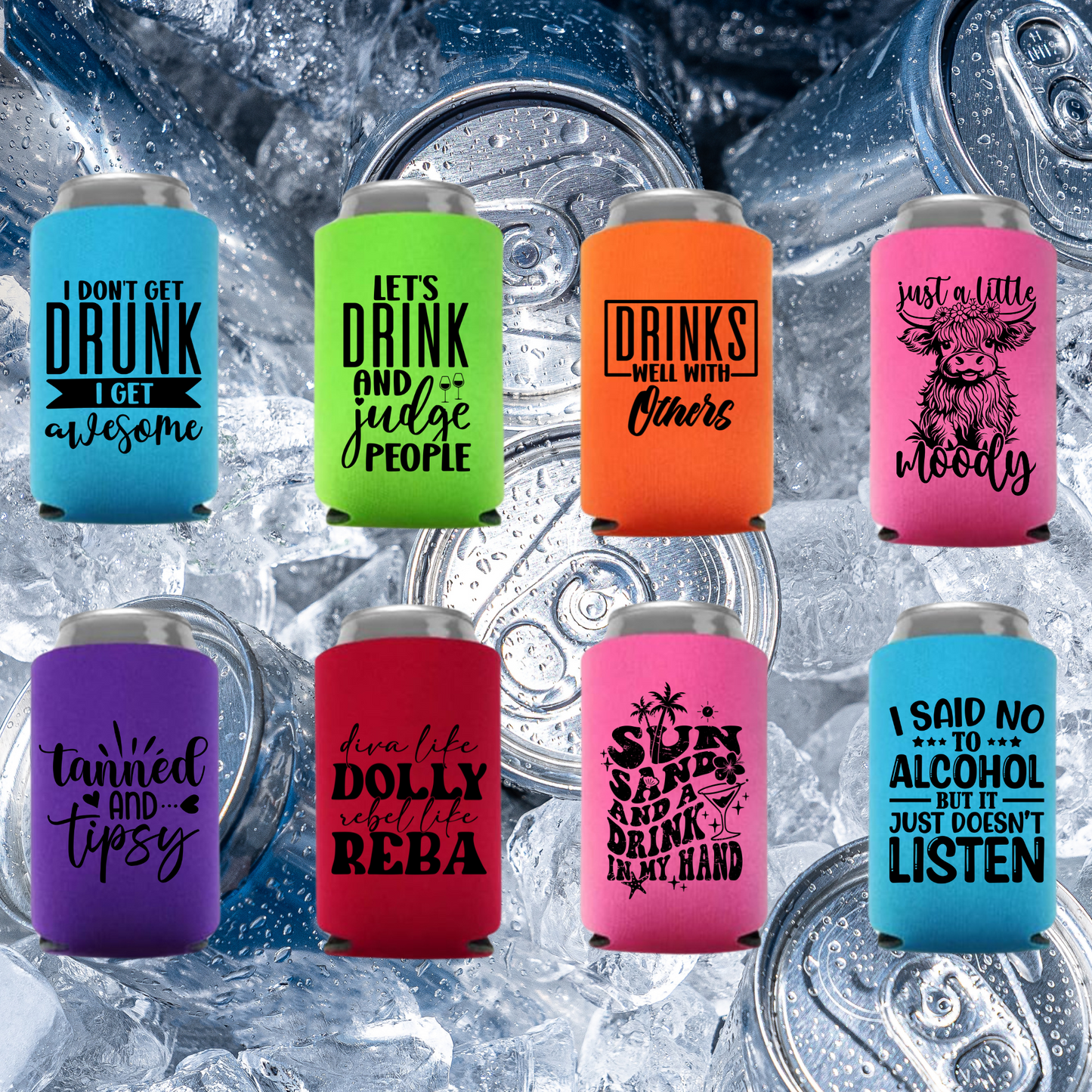 Various Design Koozies *Min Order 6*