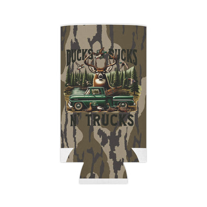 Ducks, Bucks & Trucks Bottomland Camo Can Koozie