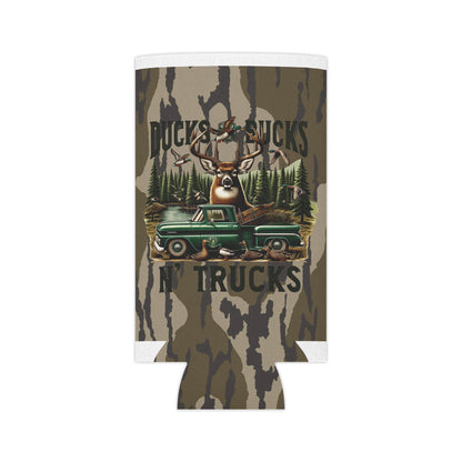 Ducks, Bucks & Trucks Bottomland Camo Can Koozie