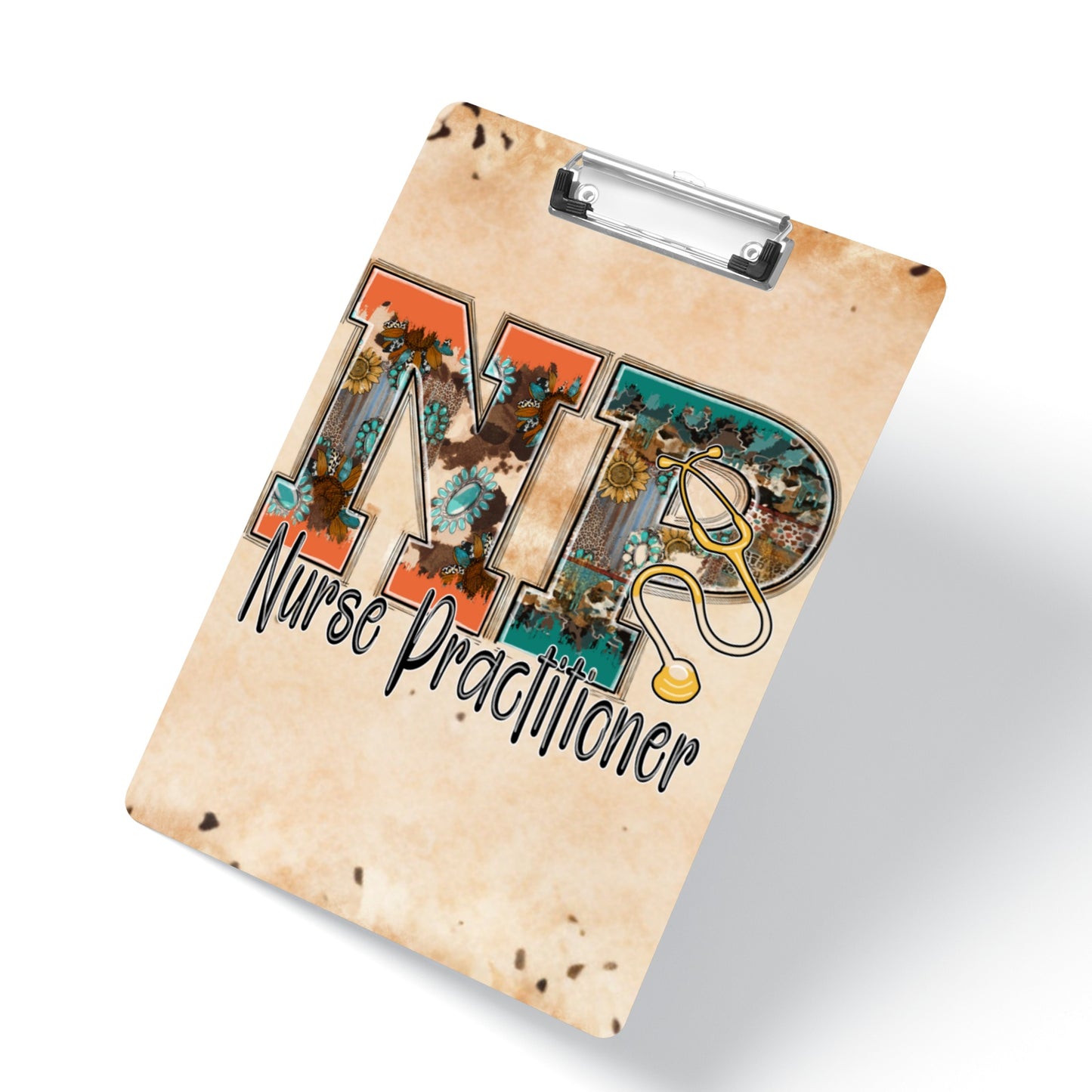 Nurse Practitioner (NP) Western Style Clipboard