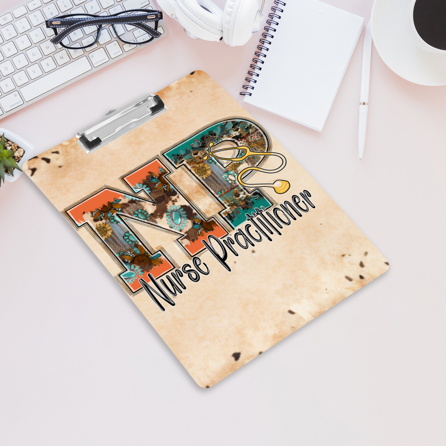 Nurse Practitioner (NP) Western Style Clipboard