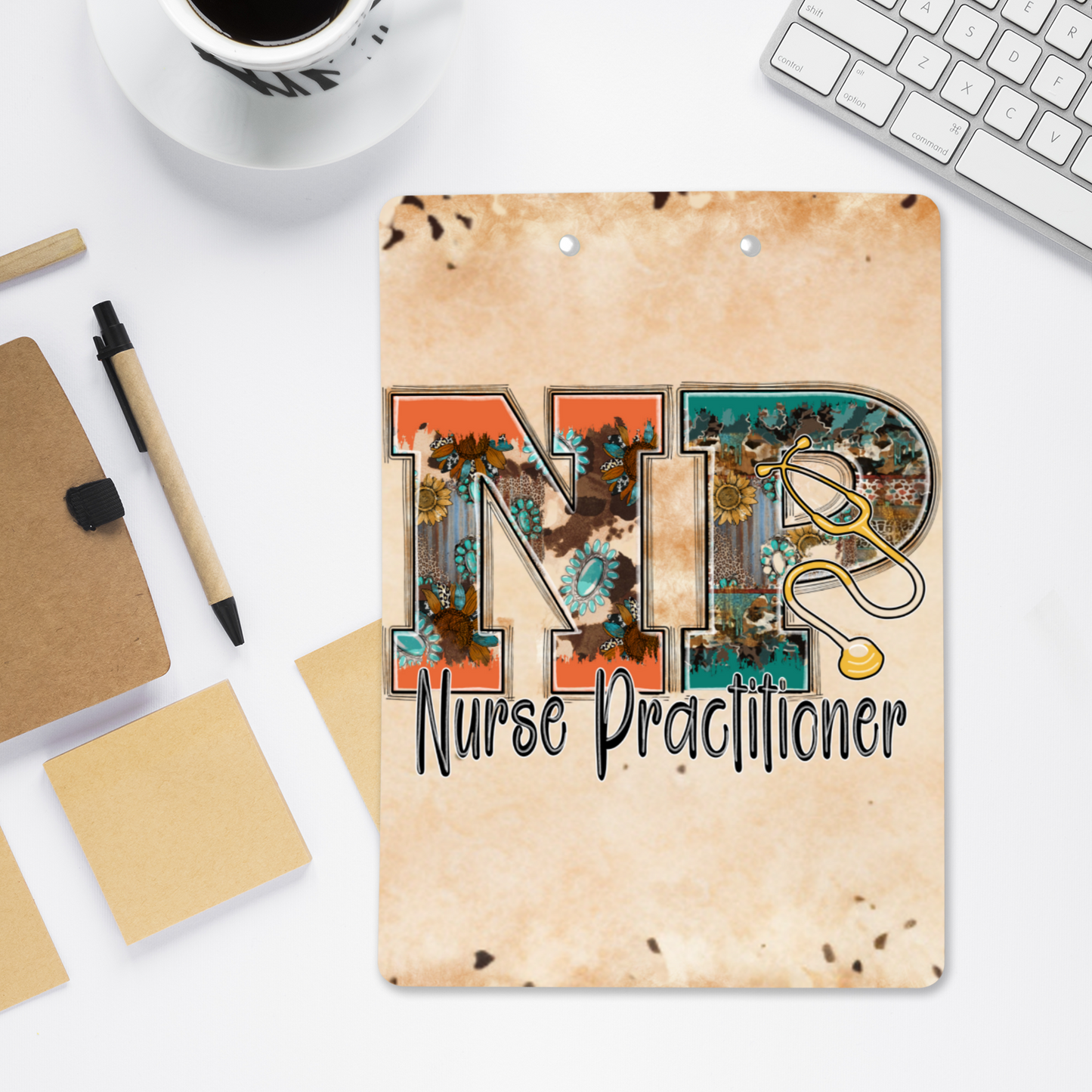 Nurse Practitioner (NP) Western Style Clipboard