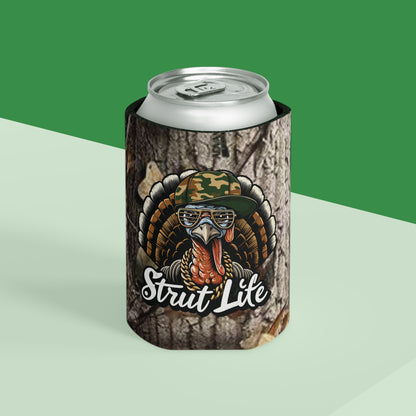 Strut Life "Cool" Turkey Hunting Camouflage Regular or Slim Can Koozie