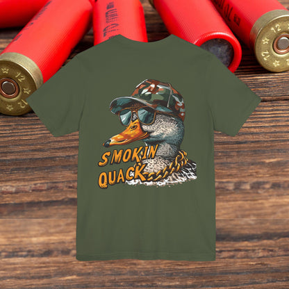 Duck Hunting “Smoking Quack” Men's Bella Canvas Short Sleeve Tee