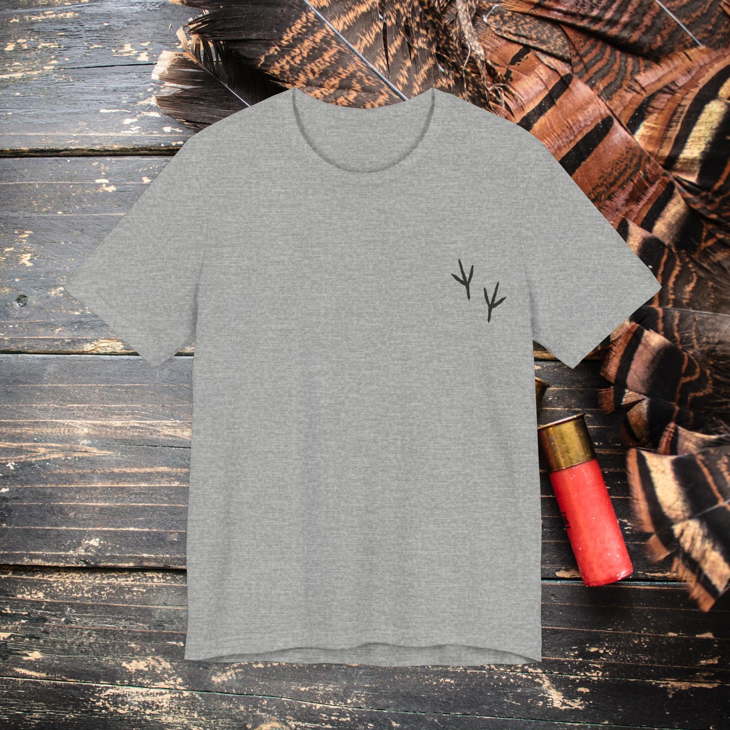 Turkey in Camo Hat and Gold Chain Strut Life Men's Bella Canvas Short Sleeve Tee