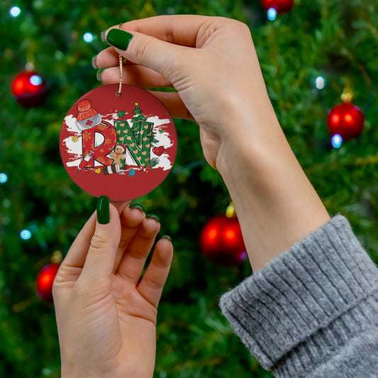 Registered Nurse Ceramic Christmas Ornament