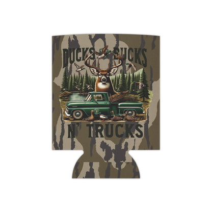 Ducks, Bucks & Trucks Bottomland Camo Can Koozie