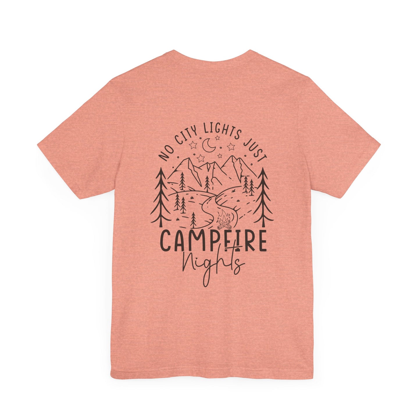 No City Lights, Just Campfire Nights Unisex Graphic Tee