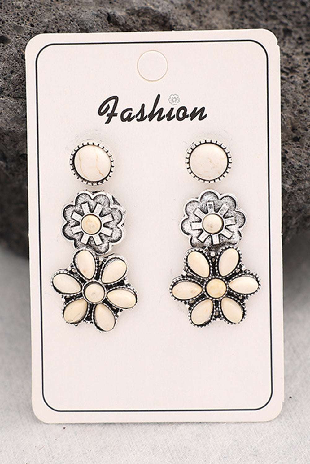 3 Piece Set Western Stud Earrings