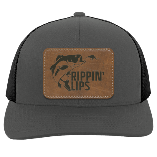 Ripping’ Lips Leather Patch  Snap-Back Hat