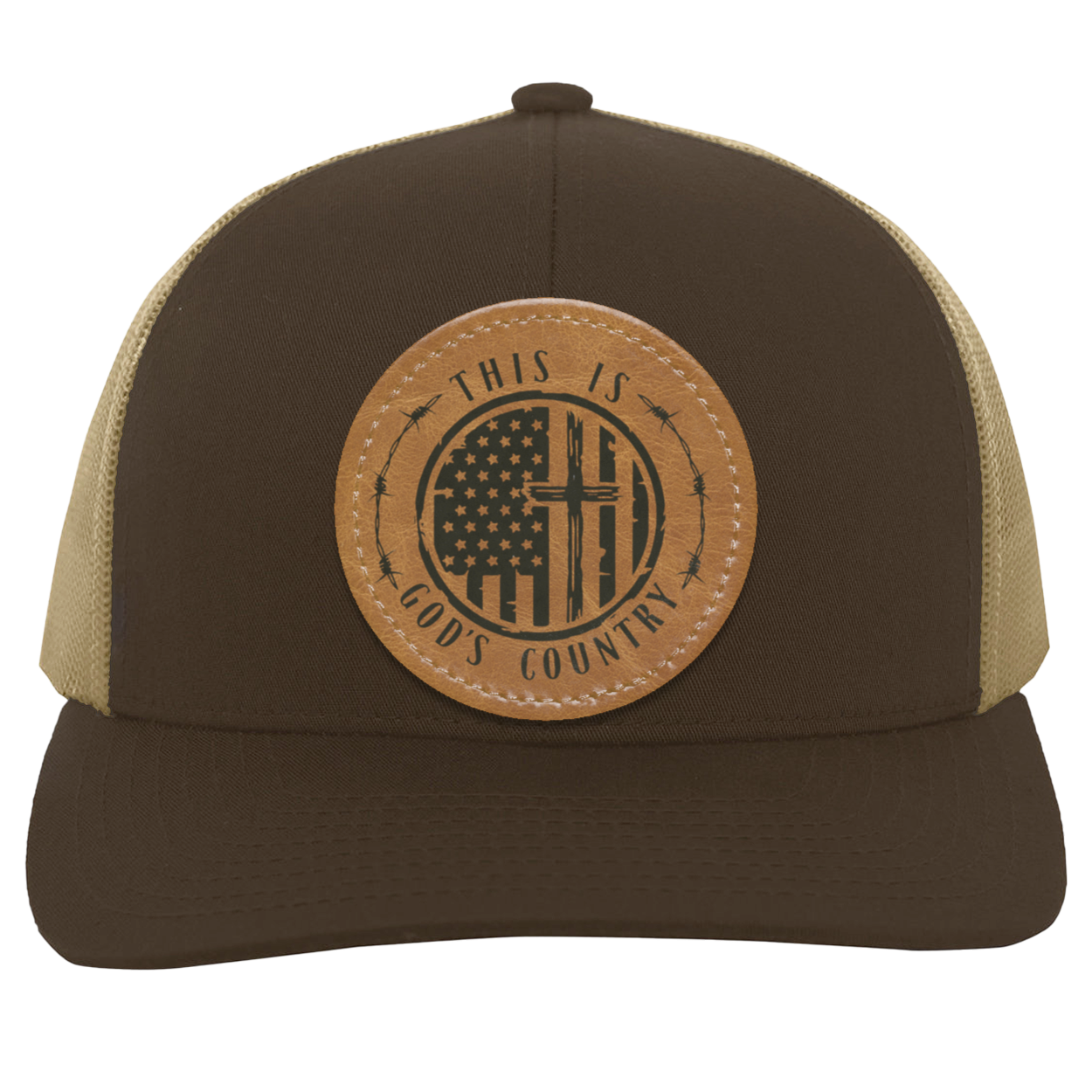 God's Country Men's Mesh Trucker Snap-Back Hat