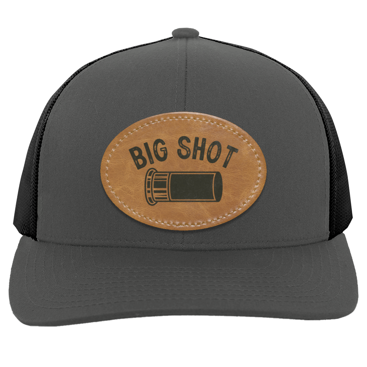 Big Shot Shotgun Shell Men's Mesh Trucker Snap-Back Hat