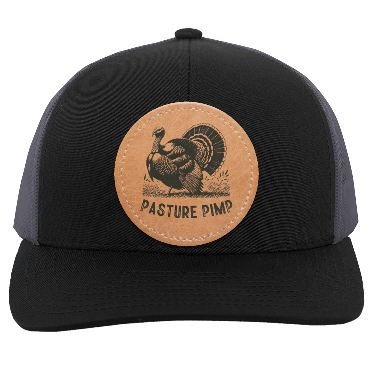 Pasture Pimp Struttin' Turkey Men's Mesh Trucker Snap-Back Hat