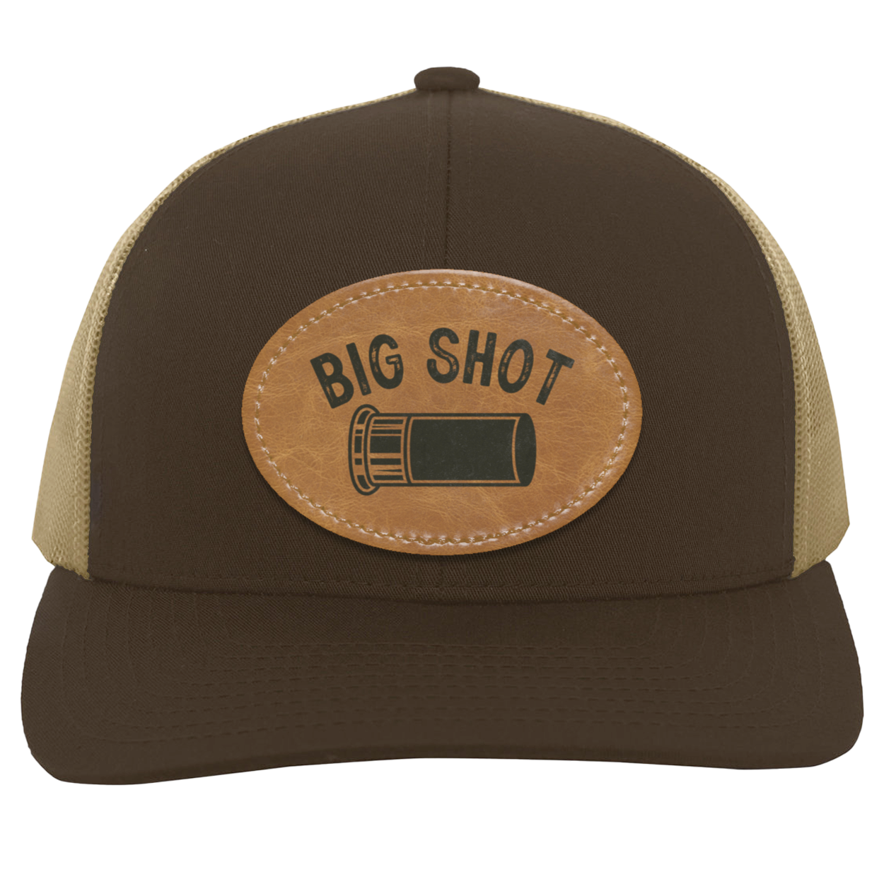 Big Shot Shotgun Shell Men's Mesh Trucker Snap-Back Hat