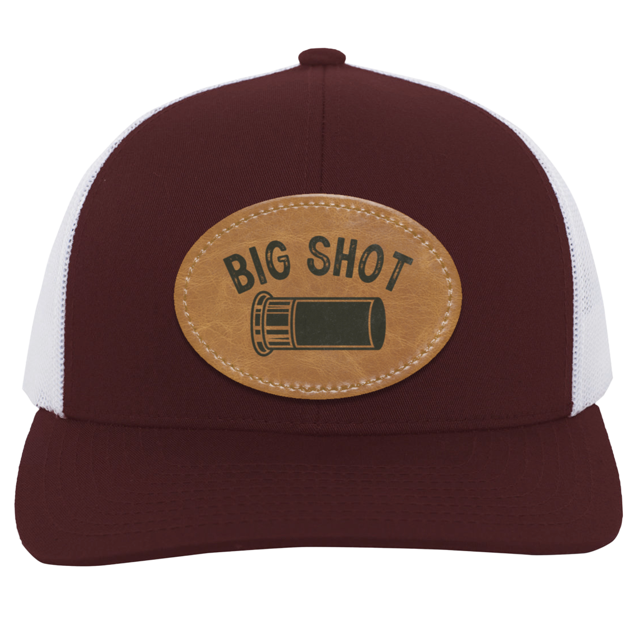 Big Shot Shotgun Shell Men's Mesh Trucker Snap-Back Hat