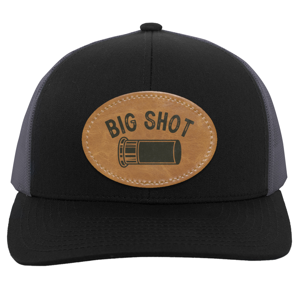 Big Shot Shotgun Shell Men's Mesh Trucker Snap-Back Hat