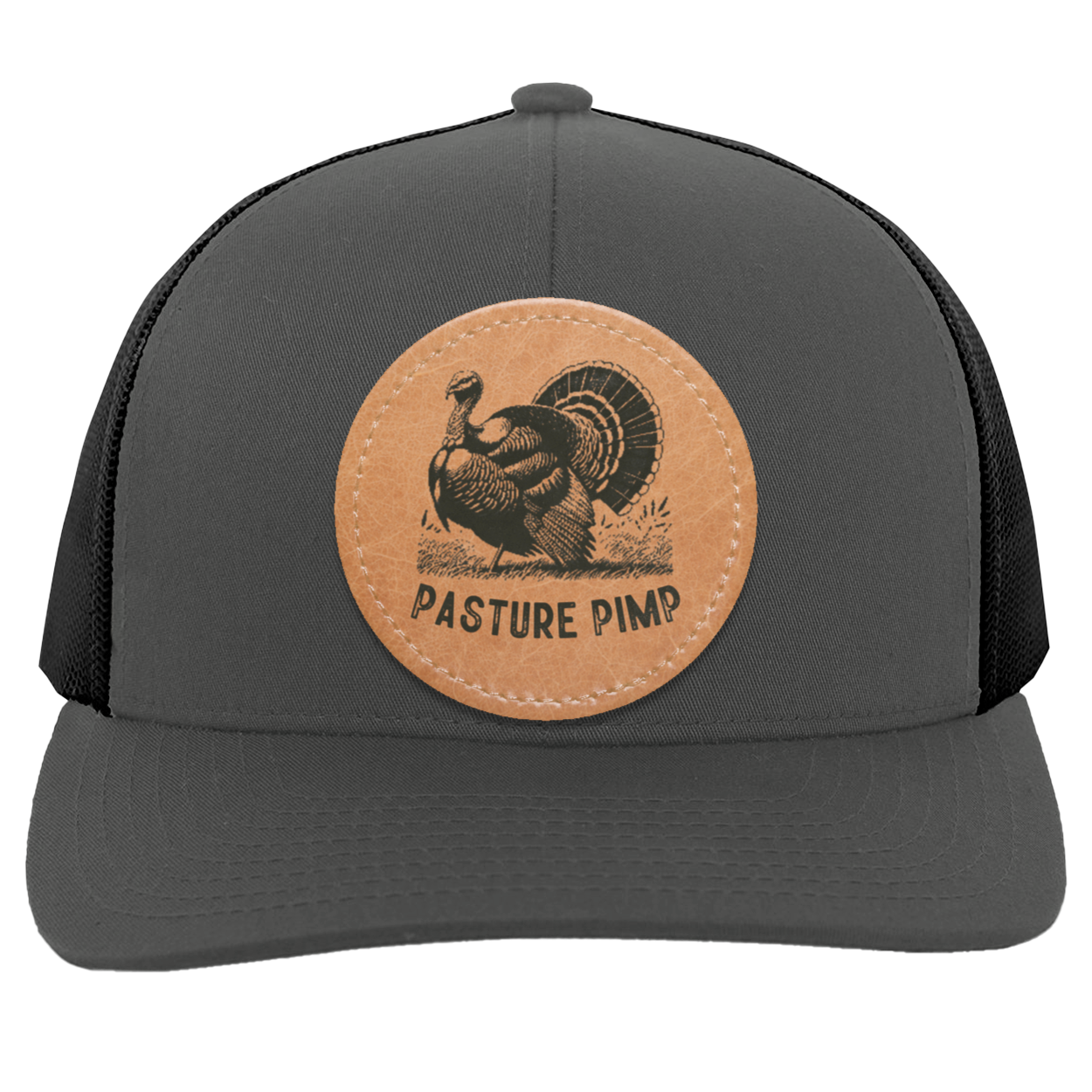 Pasture Pimp Struttin' Turkey Men's Mesh Trucker Snap-Back Hat