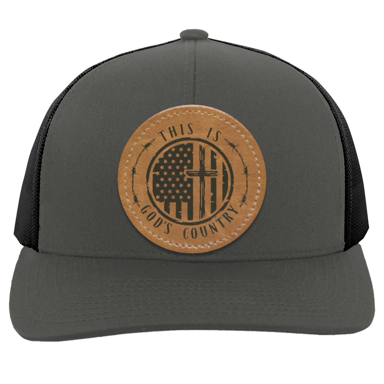 God's Country Men's Mesh Trucker Snap-Back Hat