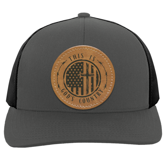 God's Country Men's Mesh Trucker Snap-Back Hat