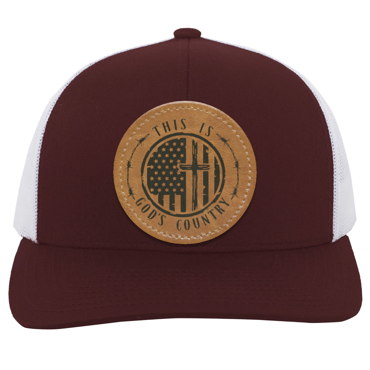 God's Country Men's Mesh Trucker Snap-Back Hat