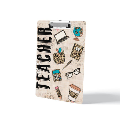 Teacher Leopard Design Clipboard