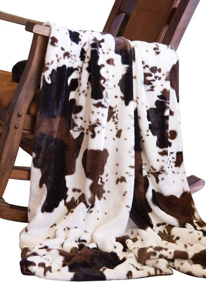 Cowhide Throw Blanket