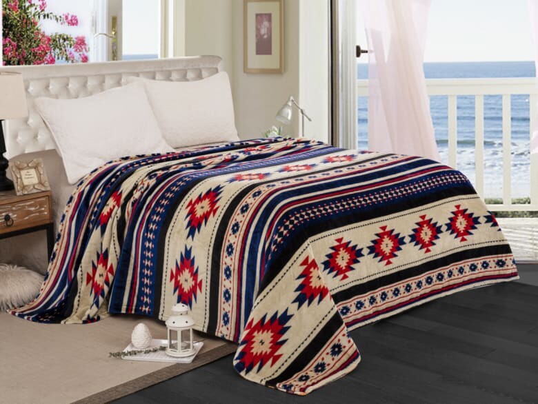 Oversized Southwest Aztec Western Throw Blanket