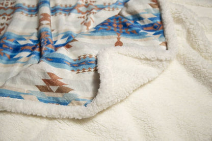 Stack Rock Sherpa Throw Blanket